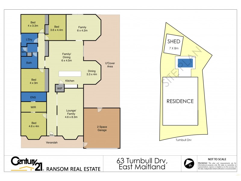 63 Turnbull Drive, East Maitland NSW 2323 Floorplan