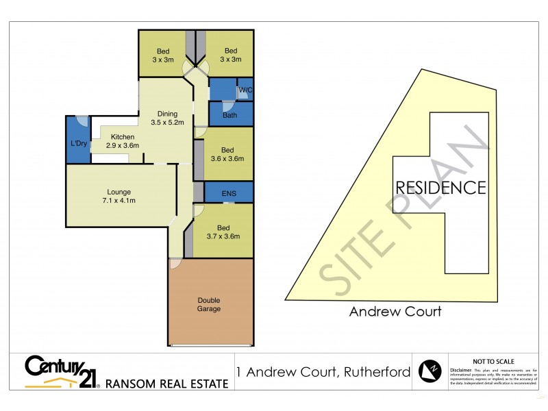 1 Andrew Court, Rutherford NSW 2320 Floorplan