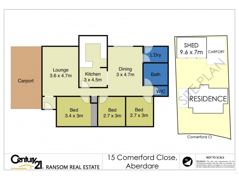 15 Comerford Close, Aberdare NSW 2325 Floorplan