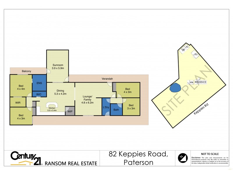 82 Keppies Road, Paterson NSW 2421 Floorplan