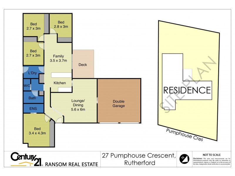 27 Pumphouse Crescent, Rutherford NSW 2320 Floorplan