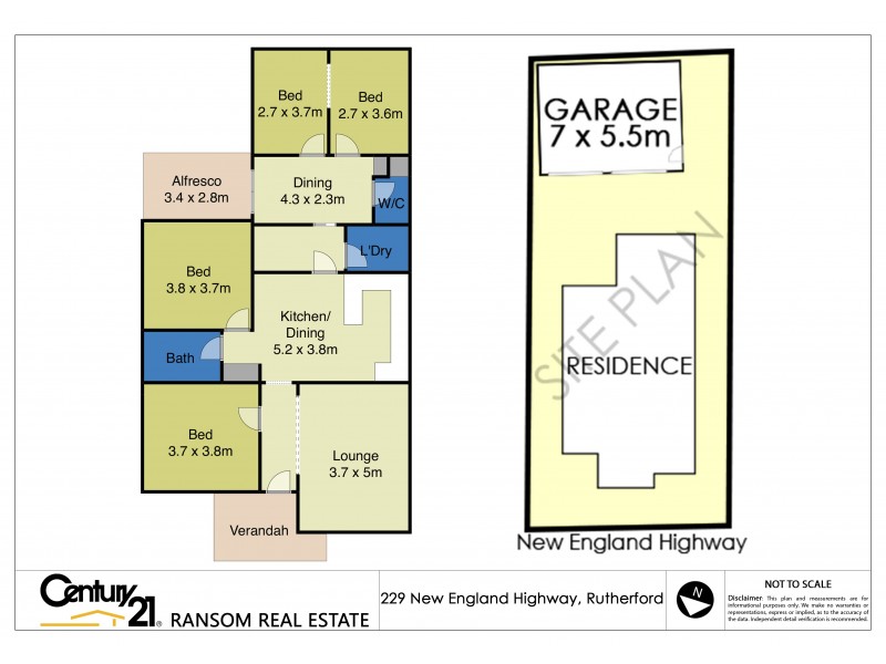 229 New England Highway, Rutherford NSW 2320 Floorplan