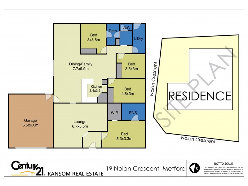 19 Nolan Crescent, Metford NSW 2323 Floorplan
