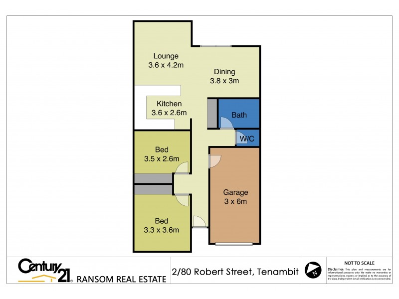 2/80 Robert Street, Tenambit NSW 2323 Floorplan