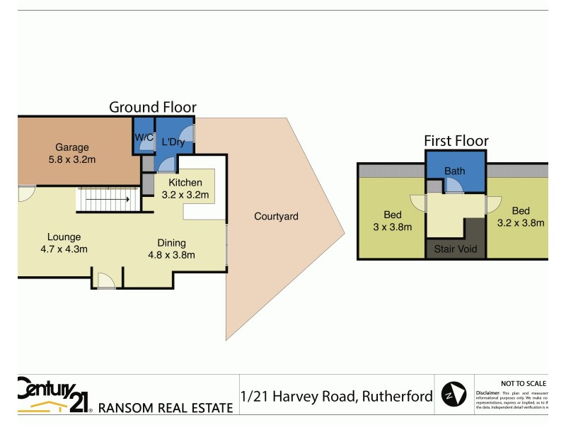 1/21 Harvey Road, Rutherford NSW 2320 Floorplan