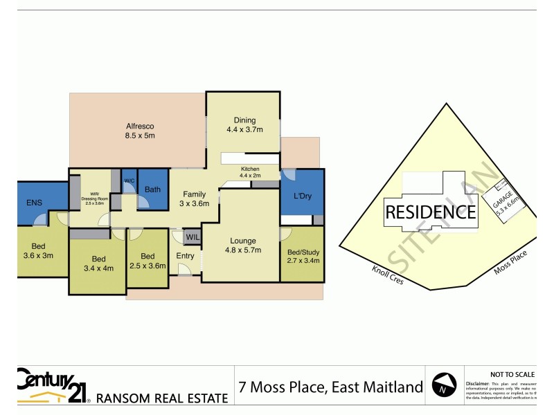 7 Moss Place, East Maitland NSW 2323 Floorplan