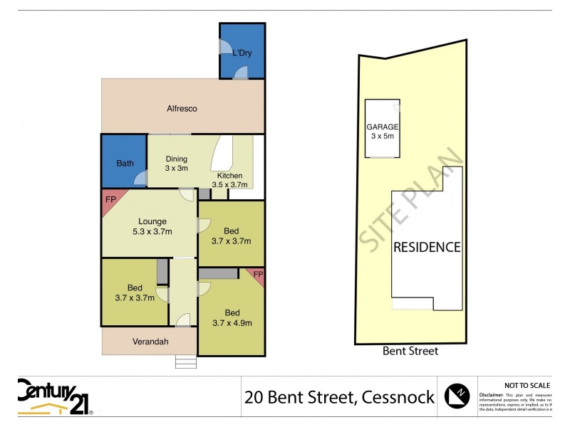 20 Bent Street, Cessnock NSW 2325 Floorplan
