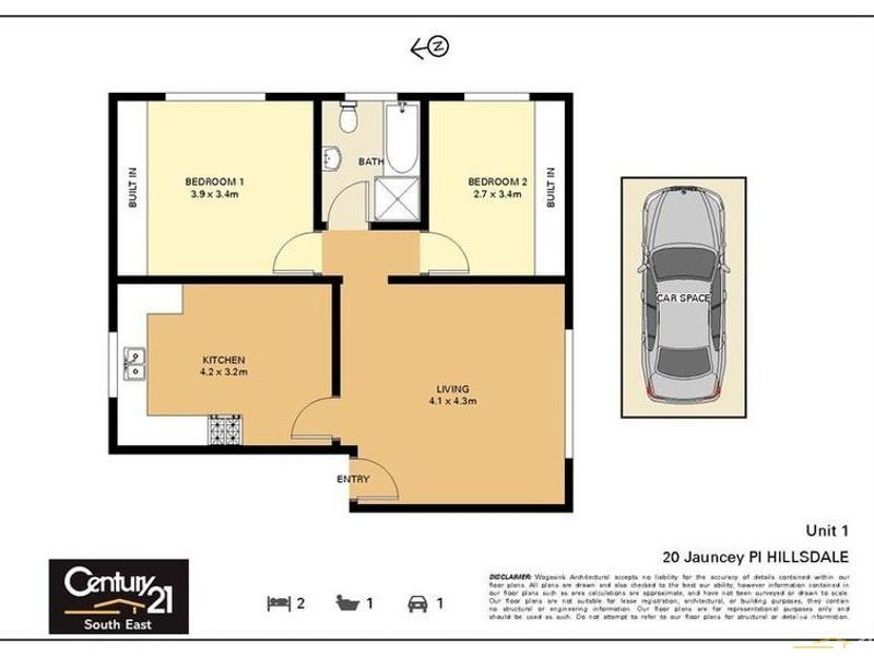 1/20 Jauncey Place, Hillsdale NSW 2036