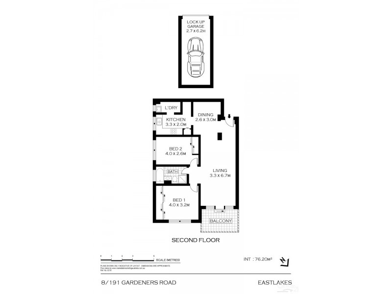 8/191 Gardeners Road, Eastlakes NSW 2018 Floorplan