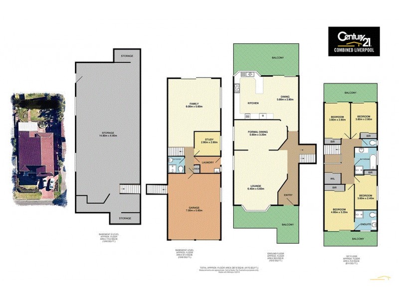 14 Rosehill Close, Casula NSW 2170 Floorplan