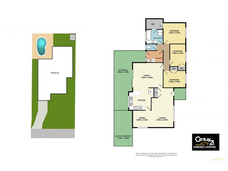 13 Colville Place, Bonnyrigg Heights NSW 2177 Floorplan