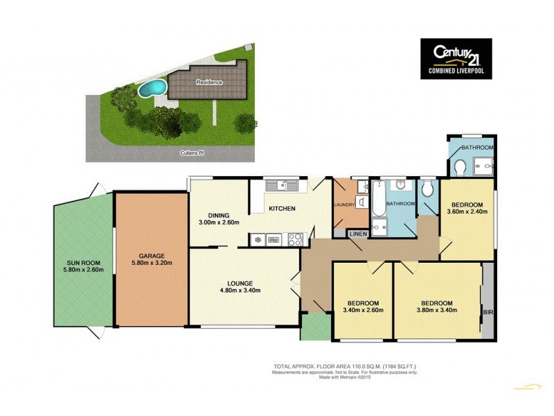 1 Cullens Place, Liverpool NSW 2170 Floorplan