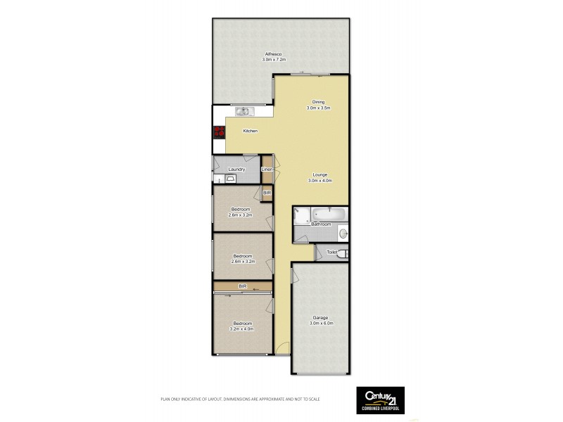 1/10 Cornelian Avenue, Eagle Vale NSW 2558 Floorplan