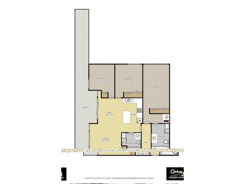 407/420 Macquarie Street, Liverpool NSW 2170 Floorplan