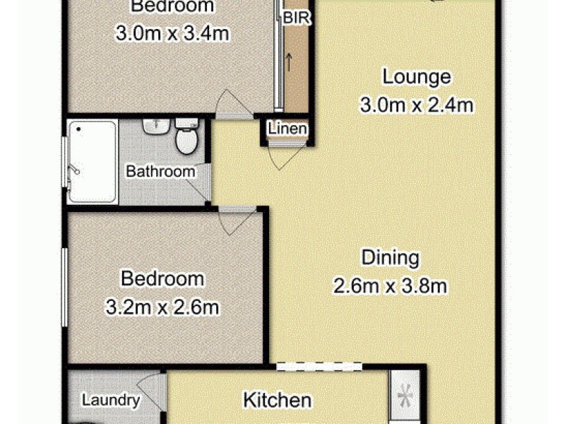 12/3 Hart Street, Warwick Farm NSW 2170 Floorplan