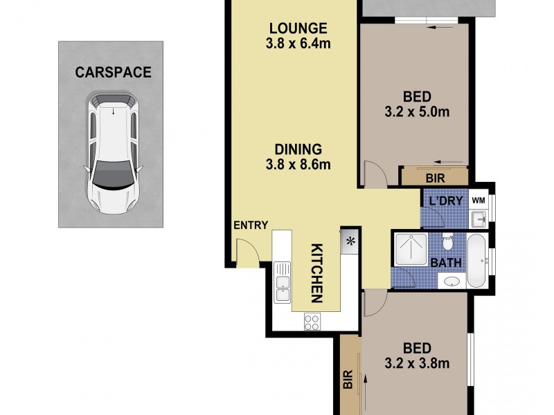 6/21-23 Hinkler Avenue, Warwick Farm NSW 2170 Floorplan