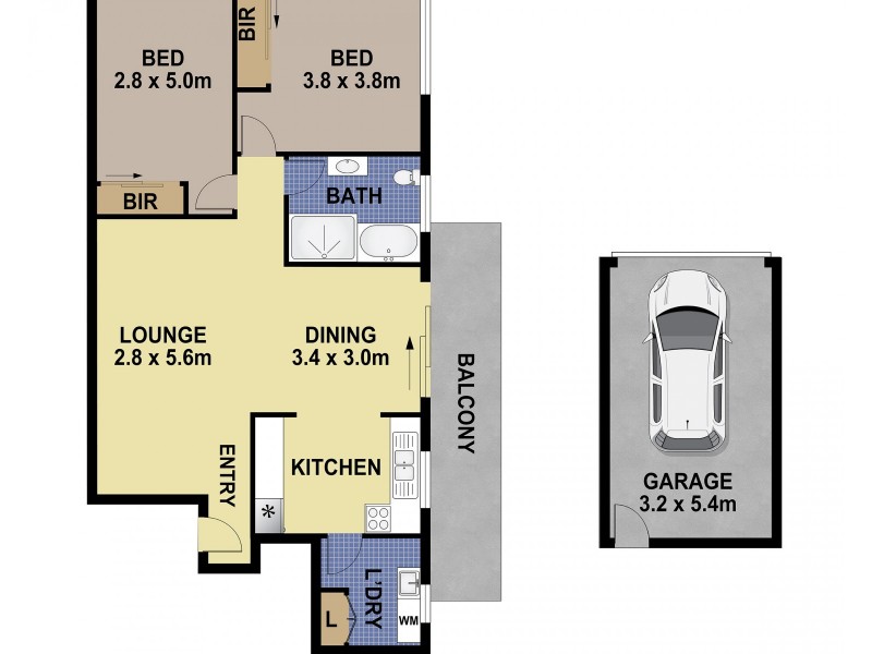 3/45 Castlereagh street, Liverpool NSW 2170 Floorplan