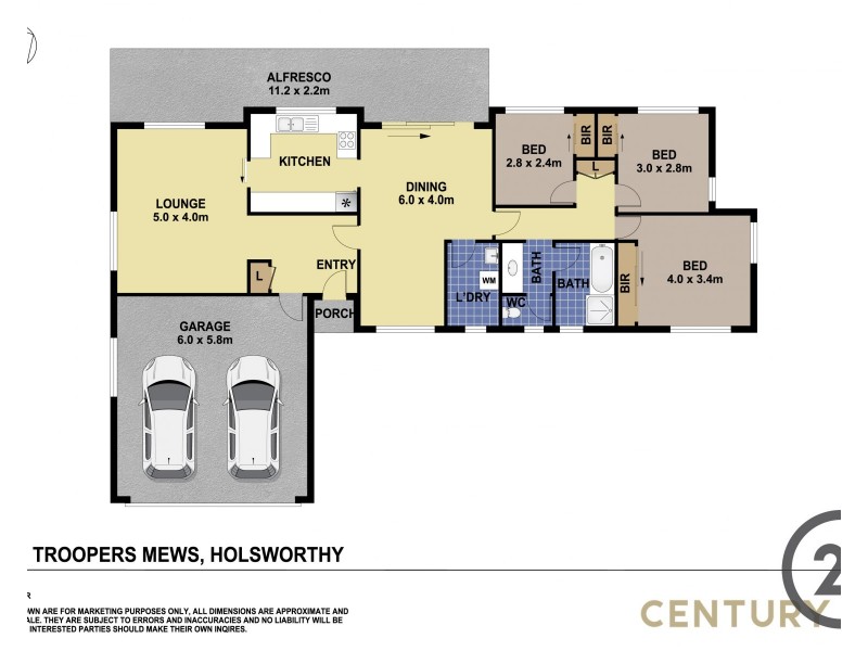 1/19 Troopers Mews, Holsworthy NSW 2173 Floorplan
