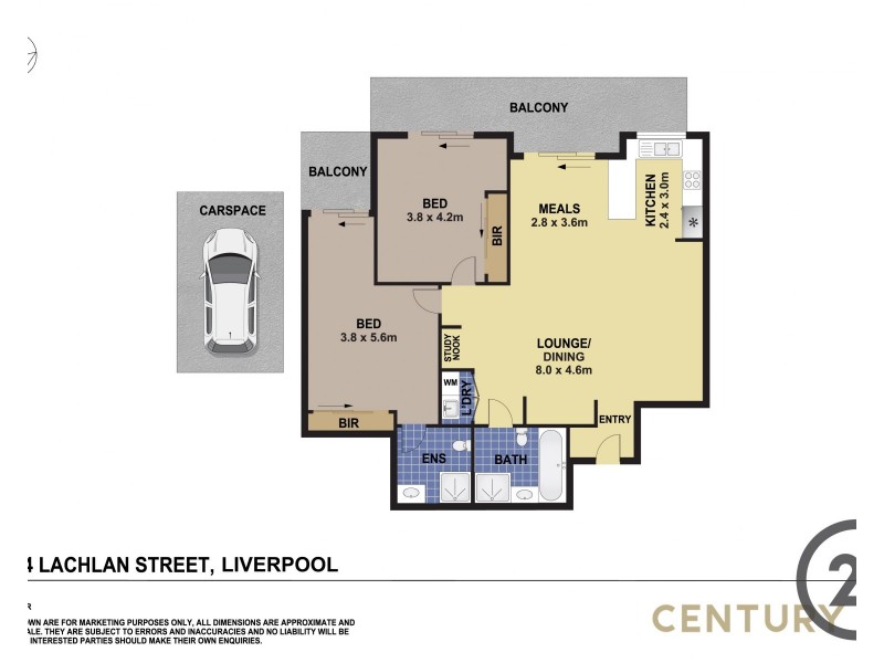 28/24 Lachlan Street, Liverpool NSW 2170 Floorplan