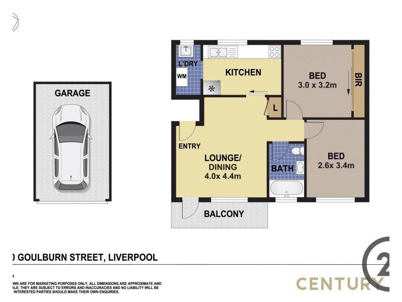 18/30 Goulburn Street, Liverpool NSW 2170 Floorplan