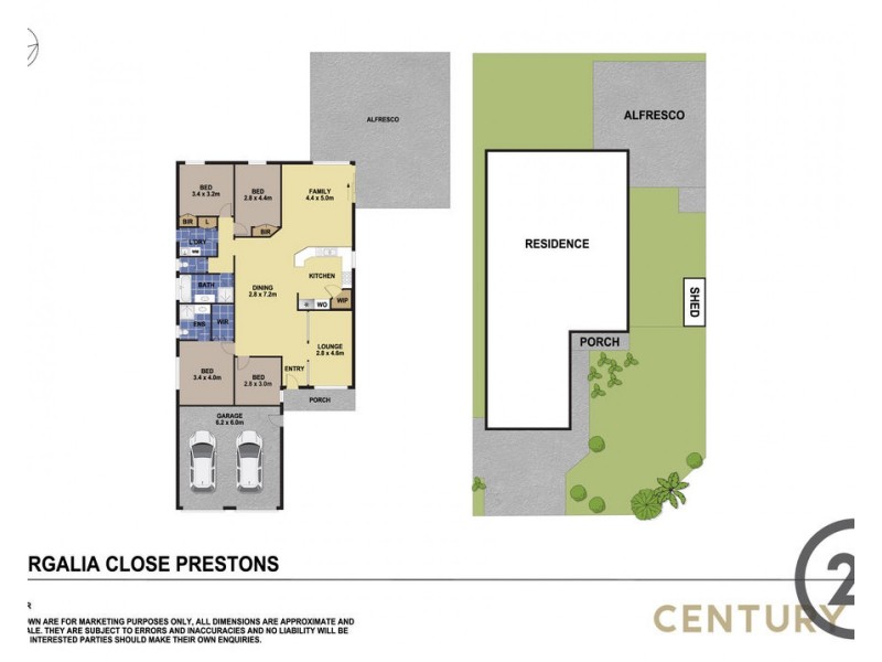 1  Bergalia Close, Prestons NSW 2170 Floorplan