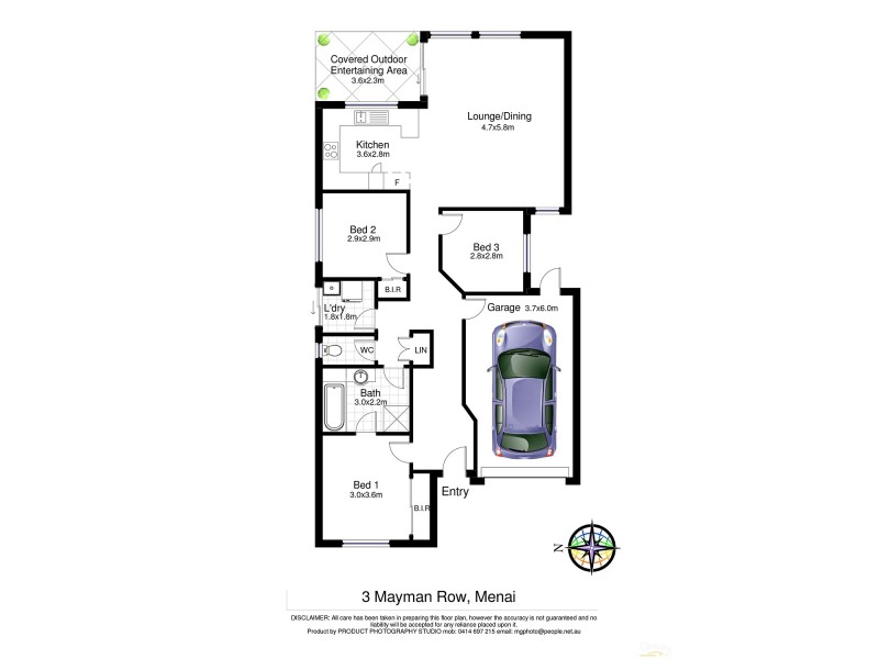 3 Mayman Row, Menai NSW 2234 Floorplan