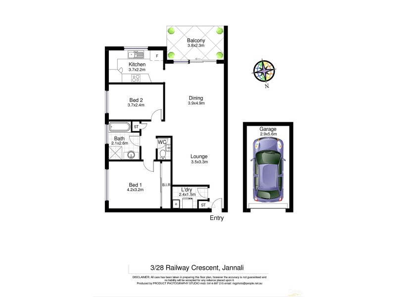 3/28 Railway Crescent, Jannali NSW 2226 Floorplan