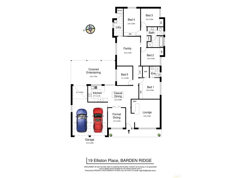 19 Elliston Place, Barden Ridge NSW 2234 Floorplan