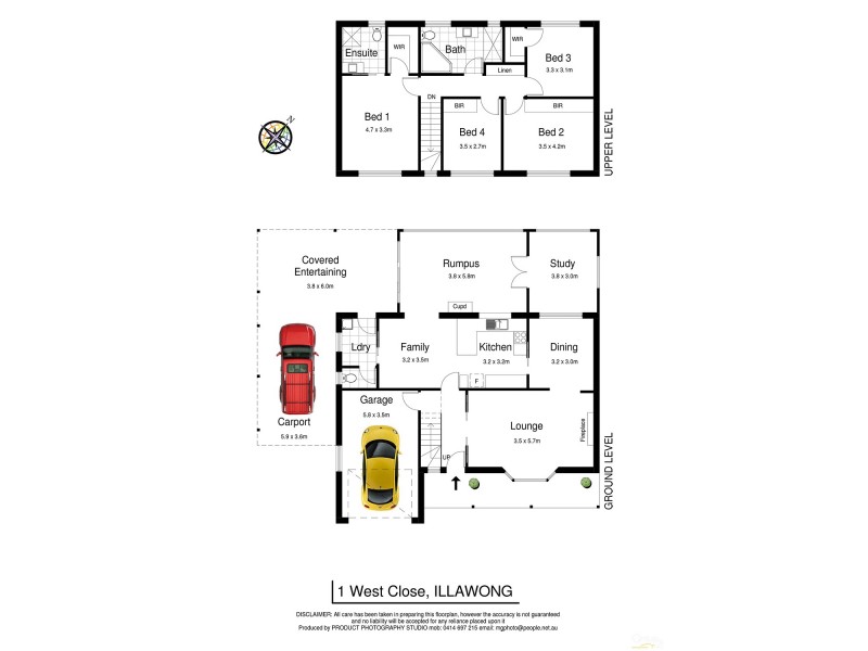 1 West Close, Illawong NSW 2234 Floorplan