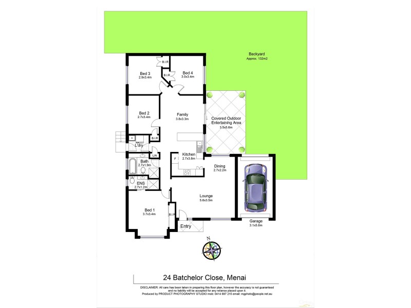 24 Batchelor Cl, Menai NSW 2234 Floorplan