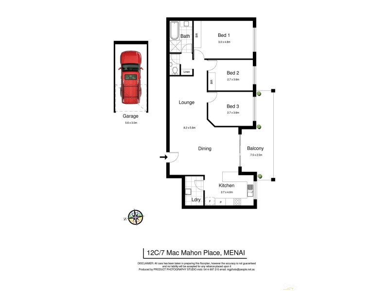 12C/7 MacMahon Place, Menai NSW 2234 Floorplan
