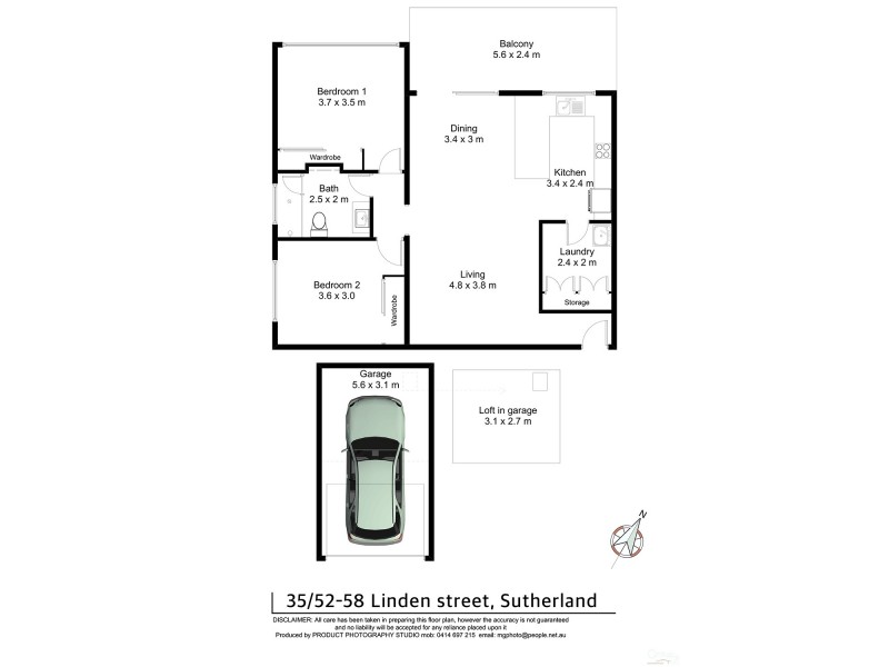 35/52-58 Linden Street, Sutherland NSW 2232 Floorplan