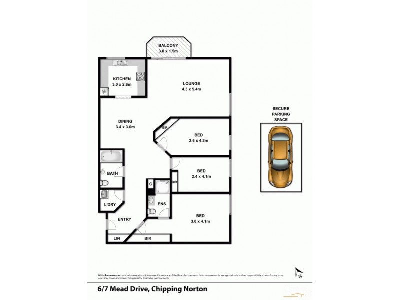 6/7 Mead Drive, Chipping Norton NSW 2170 Floorplan