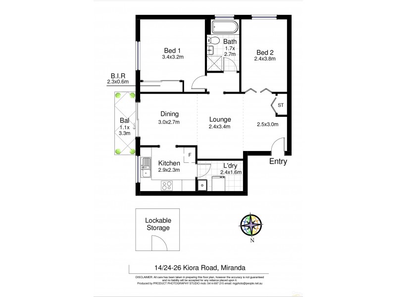 14/24-26 Kiora Road, Miranda NSW 2228 Floorplan