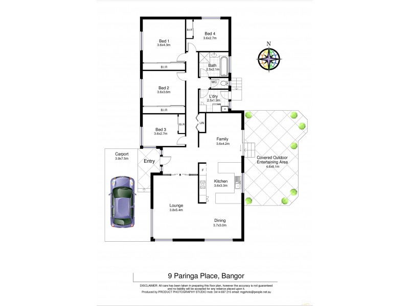 9 Paringa Place, Bangor NSW 2234 Floorplan