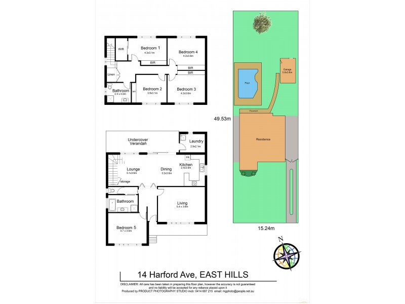 14 Harford Avenue, East Hills NSW 2213 Floorplan
