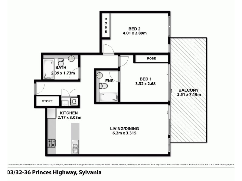 11/34 Princes Hwy, Sylvania NSW 2224 Floorplan