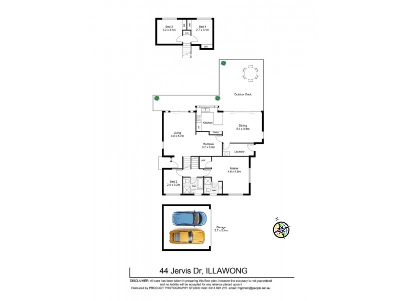 44 Jervis Drive, Illawong NSW 2234 Floorplan