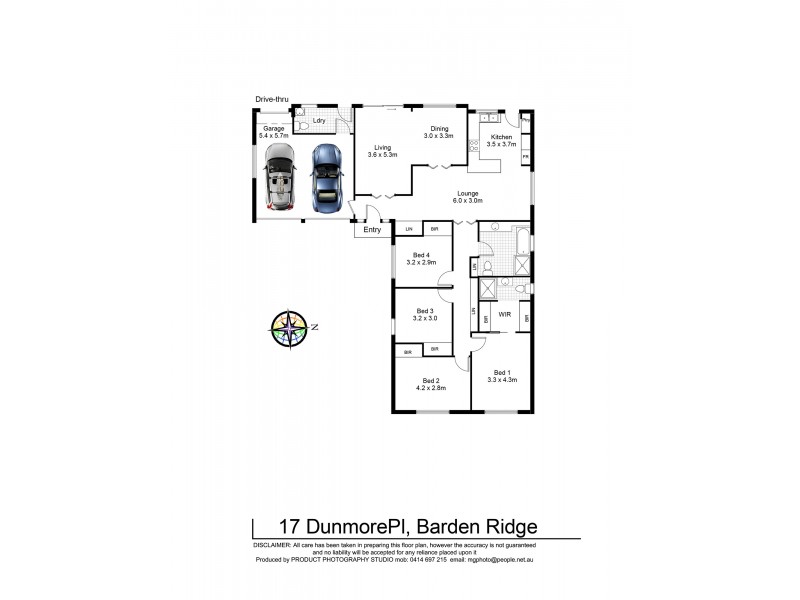 17 Dunmore Place, Barden Ridge NSW 2234 Floorplan