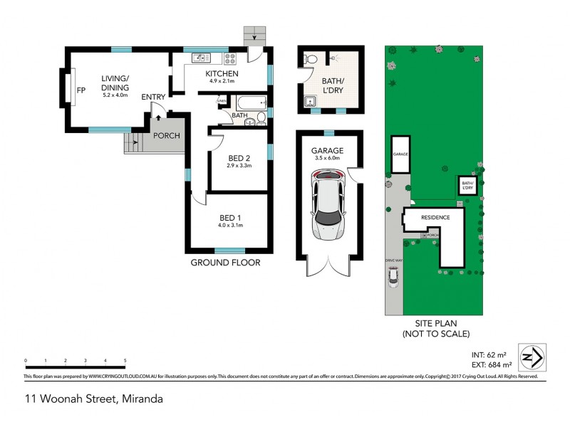 11 Woonah Street, Miranda NSW 2228 Floorplan