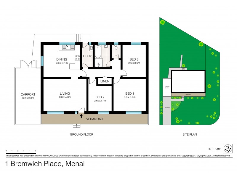 1 Bromwich Place, Menai NSW 2234 Floorplan