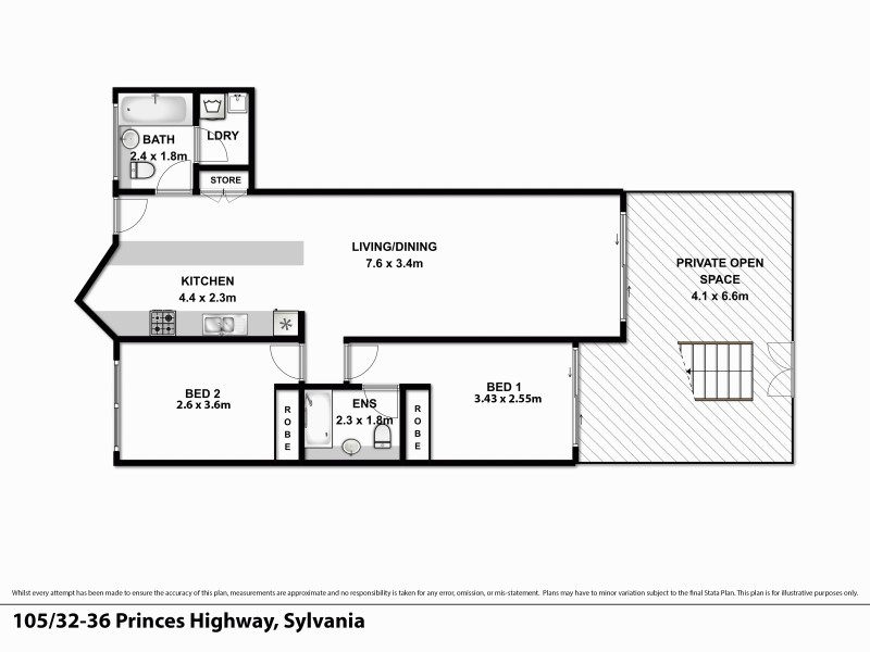 8/32-36 Pricces Hwy, Sylvania NSW 2224 Floorplan