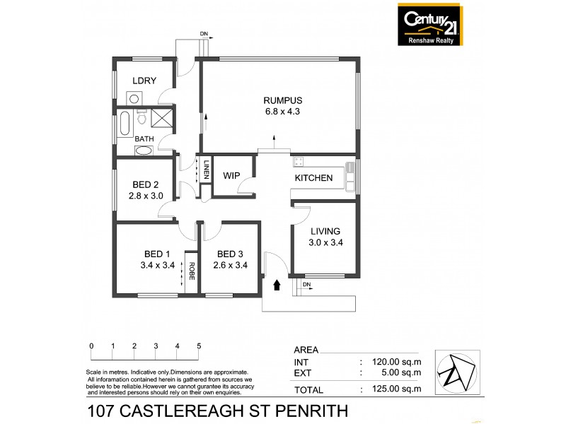 107 Castlereagh Street, Penrith NSW 2750 Floorplan