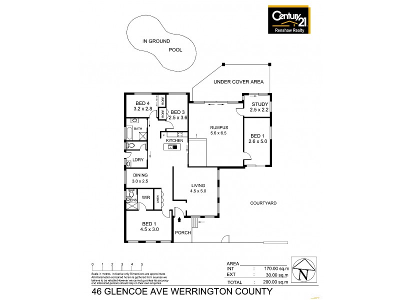 46 Glencoe Avenue, Werrington County NSW 2747 Floorplan