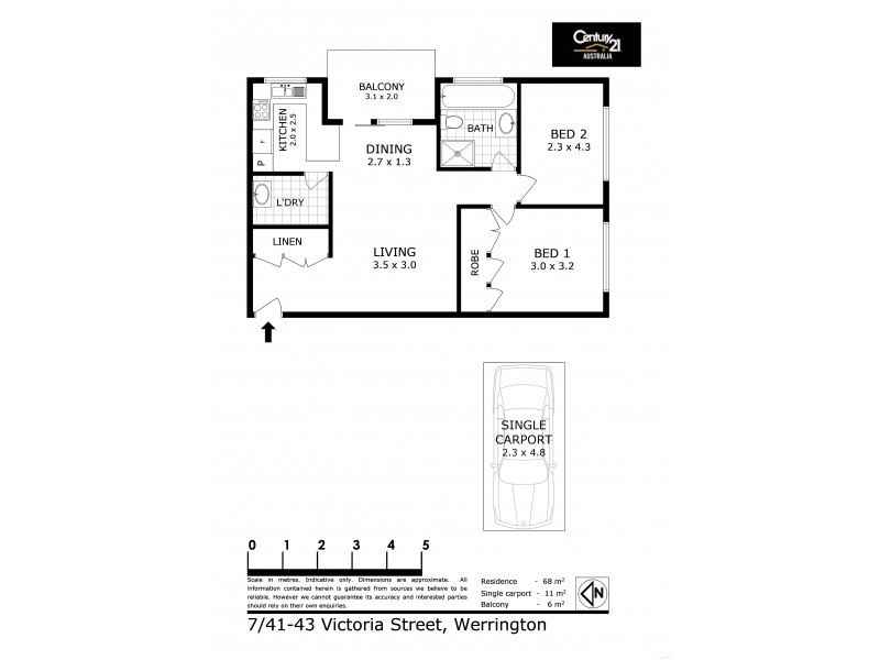 7/41-43 Victoria Street, Werrington NSW 2747 Floorplan