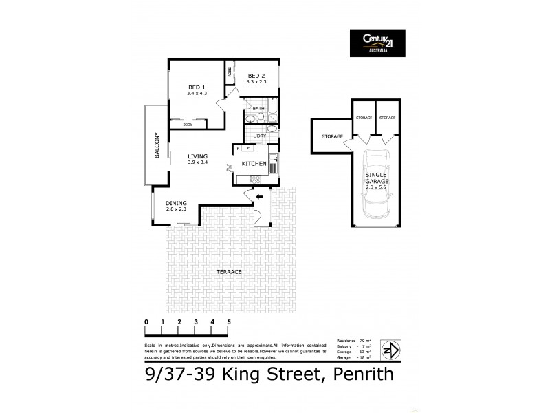 9/37-39 King Street, Penrith NSW 2750 Floorplan