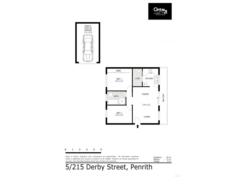 5/215  Derby Street, Penrith NSW 2750 Floorplan