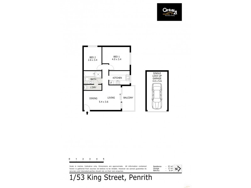 1/53 King Street, Penrith NSW 2750 Floorplan