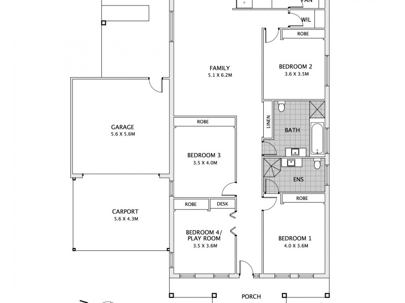 6 BURROWS COURT, Orange NSW 2800 Floorplan