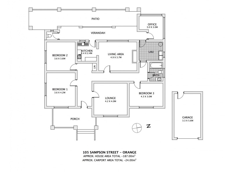 105 Sampson Street, Orange NSW 2800 Floorplan
